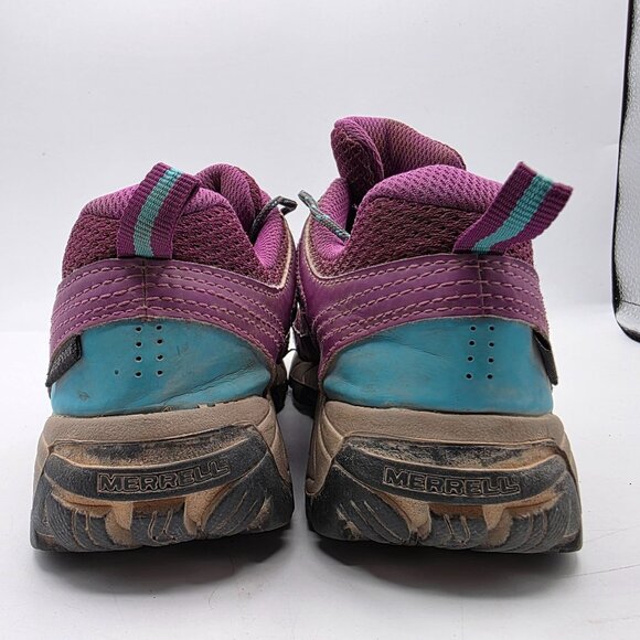 Merrell Oakcreek Low Waterproof Kids Size 4 Purple Hiking Shoes Camping Outdoors - Picture 5 of 13